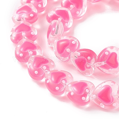 Прозрачные стеклянные бусины LAMP-F029-04D-1