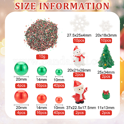 Wholesale BENECREAT 149 PCS Christmas Vase Filler Pearls