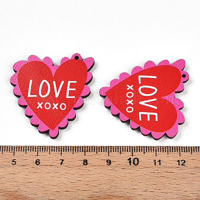 Печатные подвески дерева WOOD-T032-04U-1