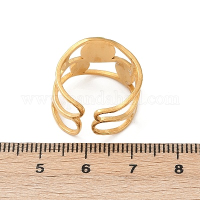 Кольца-манжеты из нержавеющей стали 304 RJEW-S629-03G-1