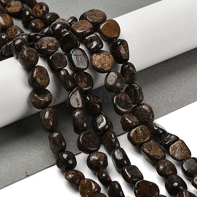 Природные бронзитом бисер нитей G-P497-01E-77-1