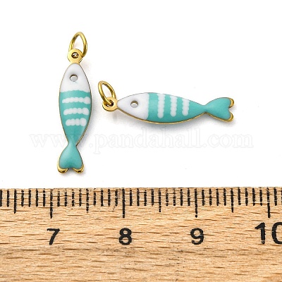 Подвески из нержавеющей стали 304 с эмалью STAS-E550-40G-02-1