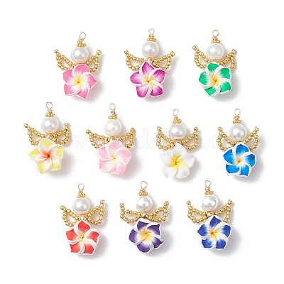 Подвески из семенного стекла и полимерной глины PALLOY-MZ00677-1