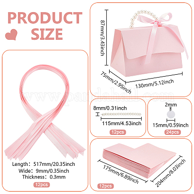 Свадебные сувениры коробка конфет своими руками набор DIY-WH0250-73D-1