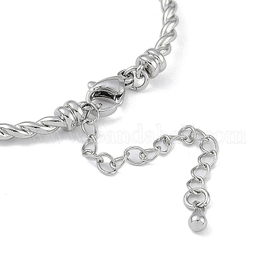 Изготовление браслета из латунной витой цепочки KK-U020-14P-1