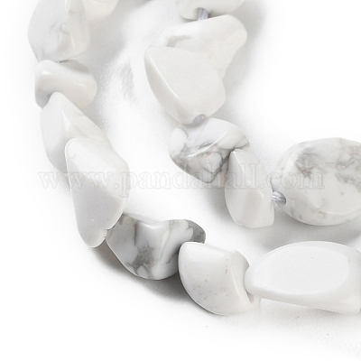 Природные Говлит бисер нитей G-P497-01C-64-1