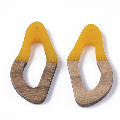 Подвески из смолы и ореха RESI-S358-25H-1