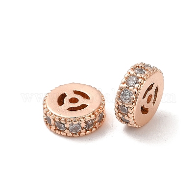 Стойки обшивки латунь кубического циркония бусы KK-K273-13RG-1