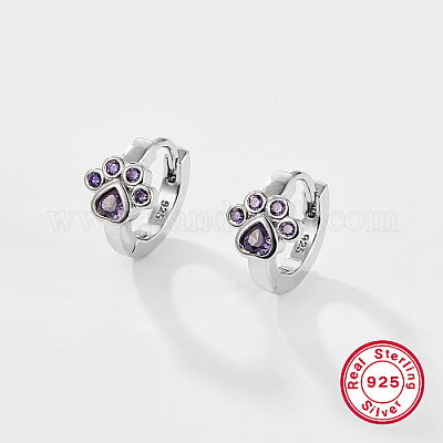 925 серебряные серьги-кольца с цветком/звездой/следом/единорогом CM1193-4-1