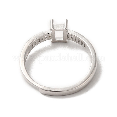 Регулируемые литые сеттинги площадку кольцо KK-C022-01B-P-1