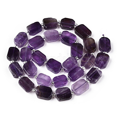 Природный аметист нитей бисера G-T138-06-1