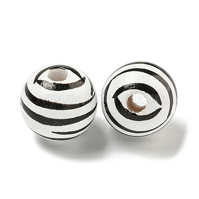 Набивные деревянные европейские бусины WOOD-G022-14A-1