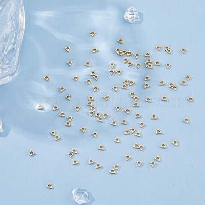 100 шт. Латунные бусины KK-FI0001-04G-1
