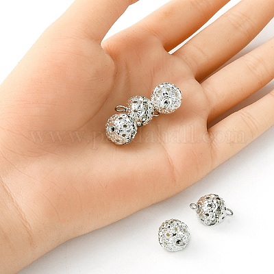 Подвески из латуни с кристаллами и стразами PALLOY-YW0001-42-1