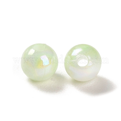 Непрозрачные акриловые бусины OACR-Z016-01B-04-1