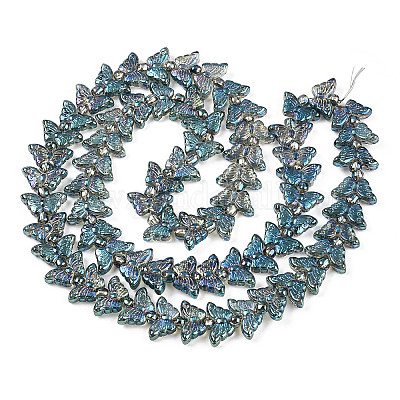 Стеклянные бусины с гальваническим покрытием &nbsp;EGLA-N012-04J-1