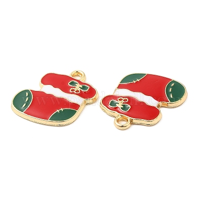 Рождественские эмали сплава подвески FIND-C037-02D-G-1