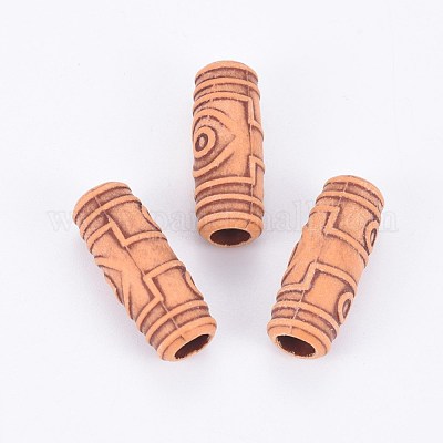 Бусины из cмолы RESI-WH0007-02-1