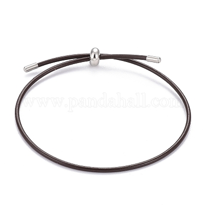 Регулируемые браслеты-слайдеры из искусственной кожи BJEW-F412-05P-B-1