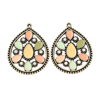 Подвески из эмали и сплава PALLOY-F319-06A-AB-1