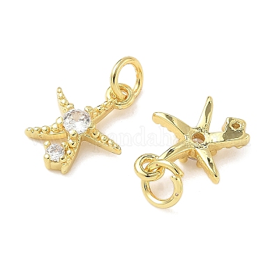 Латунные микро проложить кубического циркония подвески KK-I355-01G-03-1