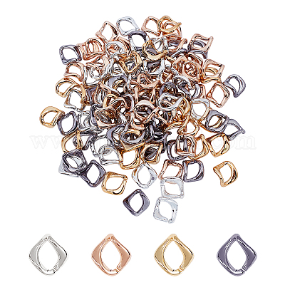 120 шт. 4 цвета ccb пластиковые соединительные кольца CCB-PH0001-12-1