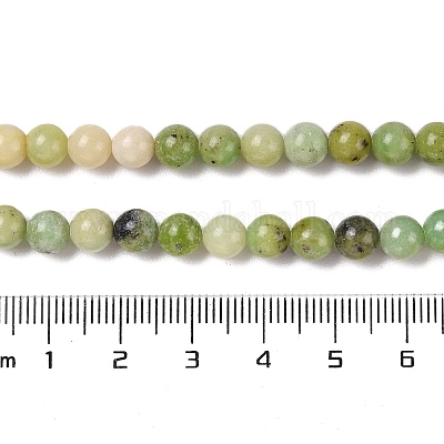 Природные серпантину шарик нити G-N166-6-1-1