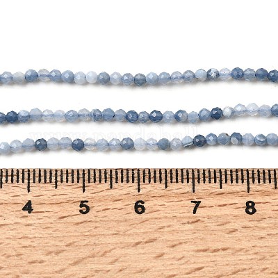 Натуральные синие опаловые бусы&nbsp;G-P603-C-2mm-04-1