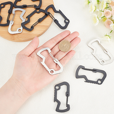 12 шт. 2-х стильная фурнитура для брелока из нержавеющей стали STAS-UN0020-69-1