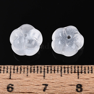 Прозрачные стеклянные бусины-цветы GLAA-T030-04A-1