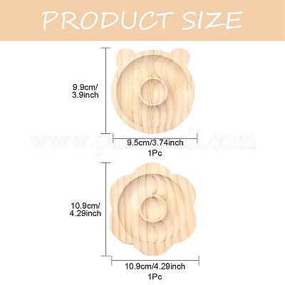 2 шт. 2 стиля браслет из бука и браслета и кольца и подставка для демонстрации бусин AJEW-YW0001-26-1