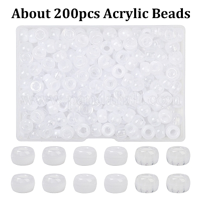 200шт акриловые бусины&nbsp;KY-YW0002-06B-1