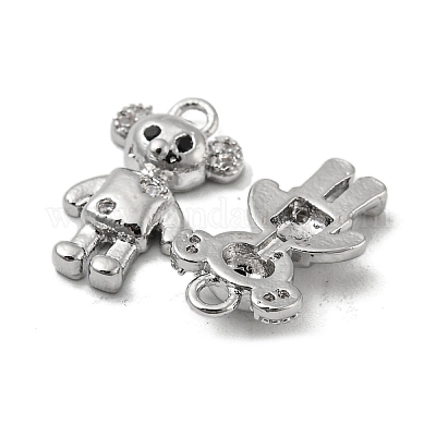 Латунные микро проложить кубического циркония подвески KK-H460-02P-1