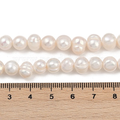 Нити из натурального культивированного пресноводного жемчуга PEAR-I007-07X-07A-1