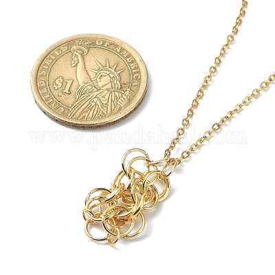 Ожерелья с подвесками-пулями из смешанных натуральных драгоценных камней NJEW-JN04549-1