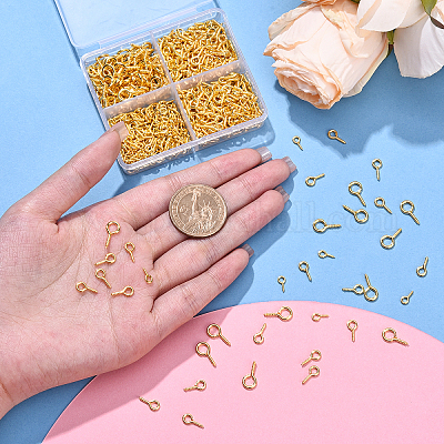 600 шт. Железный винт с ушком IFIN-YW0003-80-1