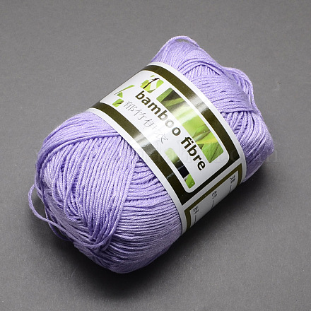 ソフトベビー用毛糸  竹繊維と絹で  紫色のメディア  1mm  約140m /ロール  50 G /ロール  6のロール/箱 YCOR-R024-ZM028A-1