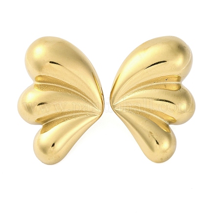 Серьги-гвоздики из нержавеющей стали 304 AJEW-Q001-01G-1