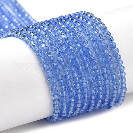 Transparent Glass Beads Strands GLAA-H021-03-10-1