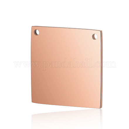 Ионное покрытие (ip) 304 нержавеющая сталь штамповка пустые бирки подвески STAS-I311-16B-RG-1