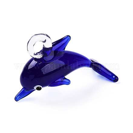 Ручной работы подвески серебряной фольгой бусины LAMP-T023-15A-1