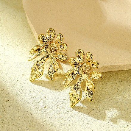 Серьги-гвоздики в форме цветка из нержавеющей стали 304 для женщин EJEW-U023-08G-1