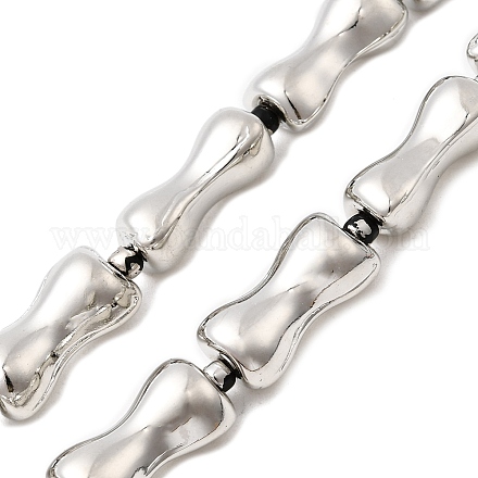 Стеклянные бусины с гальваническим покрытием  EGLA-F166-13P-1