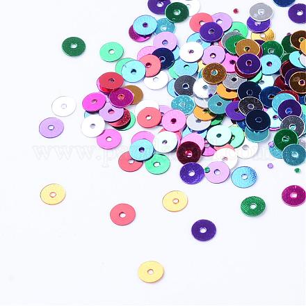 Accessoires ornement de perles de paillette en plastique PVC-R014-5mm-M-1