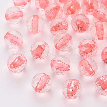 Transparent Acrylic Beads TACR-S154-10A-52-1