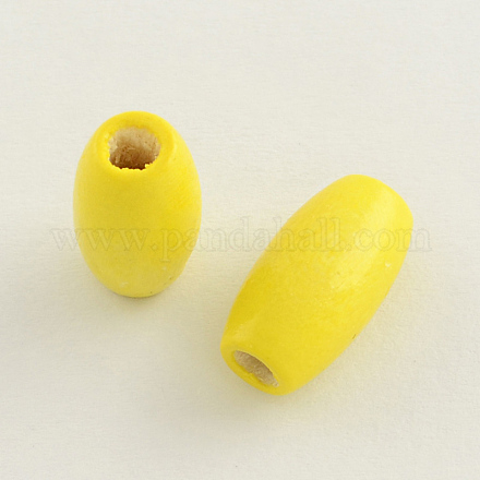 Dyed Natural Wood Beads WOOD-Q003-8x5mm-03-LF-1