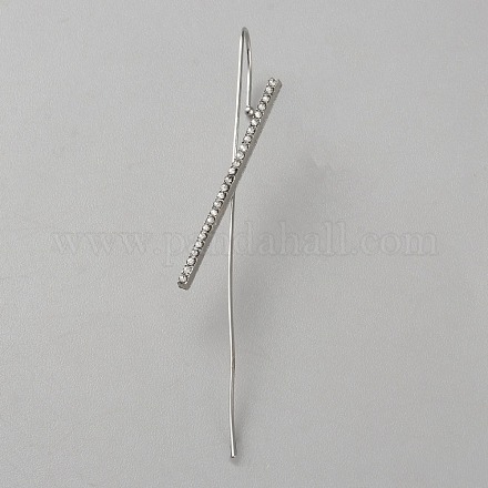 Серьги-крючки для ушей из платины и латуни для женщин EJEW-WH0019-58D-1