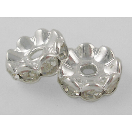 Middle East Rhinestone Spacer Beads X-RSB028NF-01-1