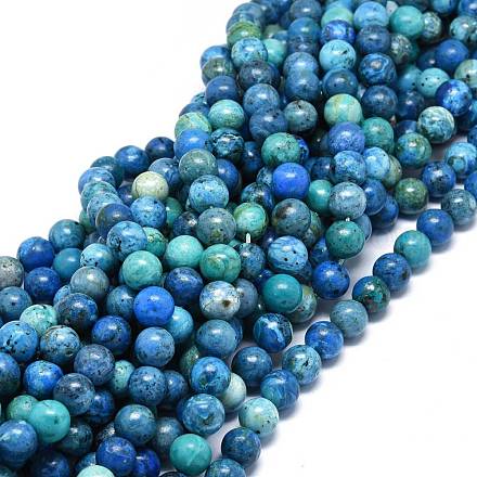 Natural Chrysocolla Beads Strands G-O201A-01D-1