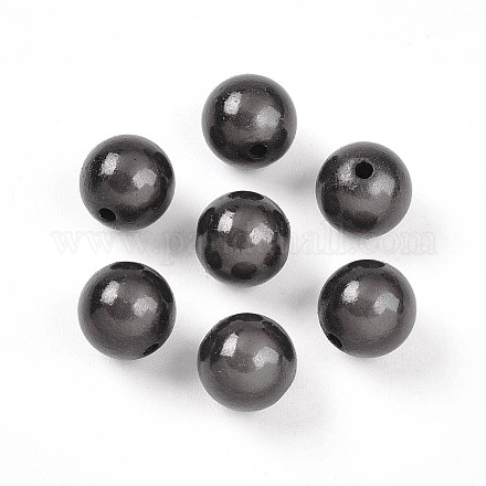 Лакированные бусины из акрила  MACR-Q154-10mm-N05-1